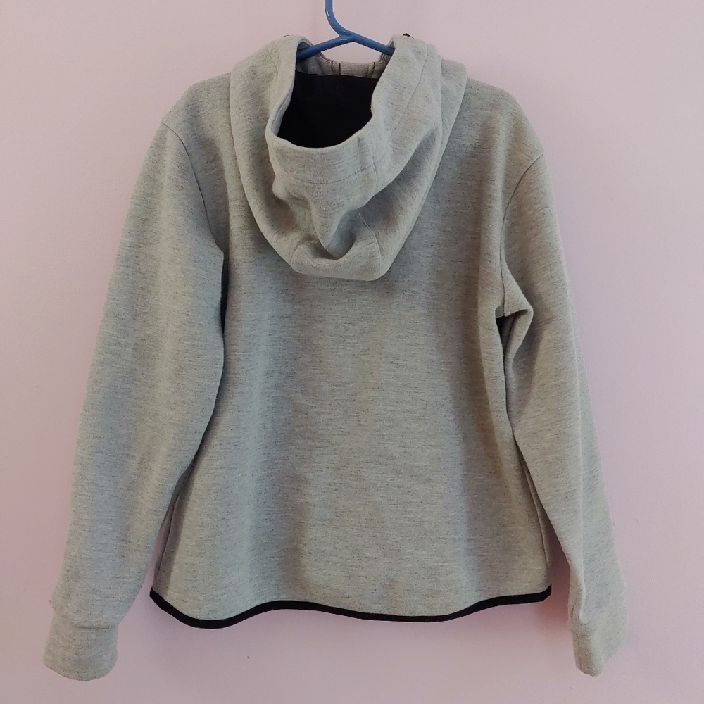 (2/$15) H&M Sport gray zip up hoodie youth size small (8/10 years) - Picture 3 of 5